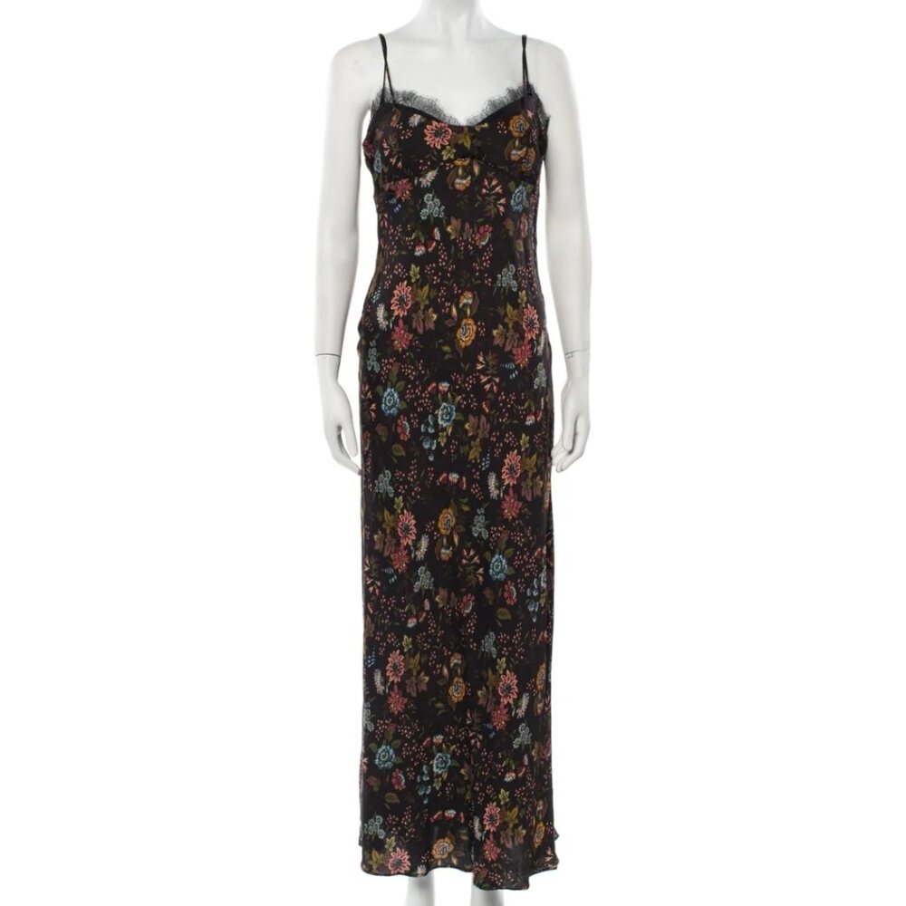 NWT VERONICA BEARD Bixie Floral Stretch Silk Maxi Dress Size 16
